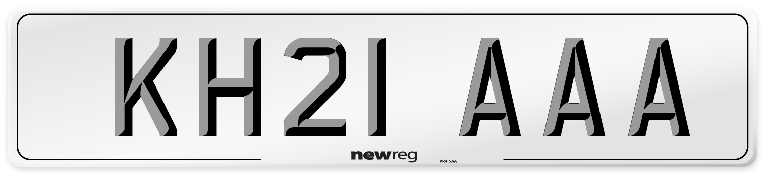 KH21 AAA Number Plate from New Reg